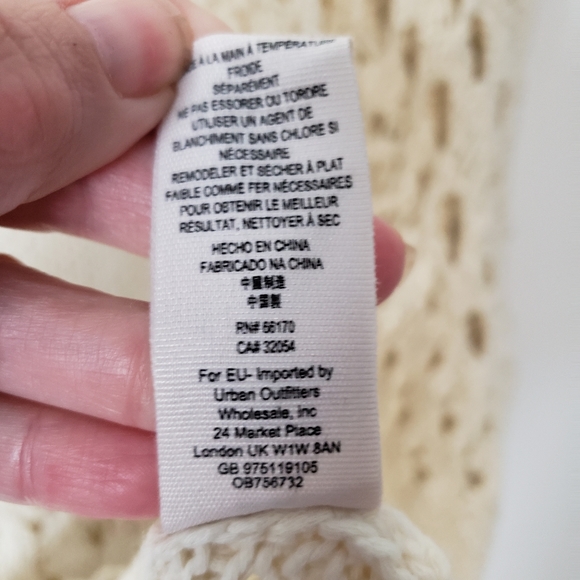 Free People Traveling Lace Ivory Sweater - Picture 9 of 11